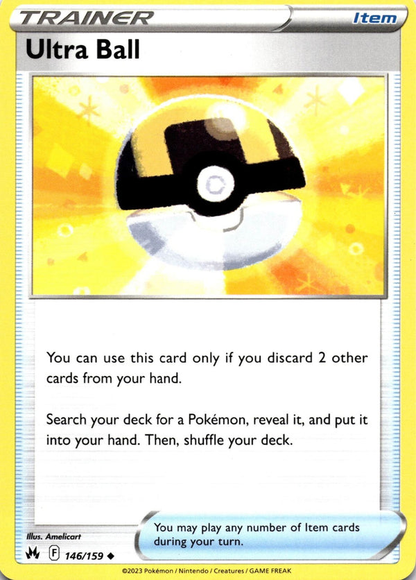 Pokemon Ultra Ball 146/159 Crown Zenith Non Holo NM