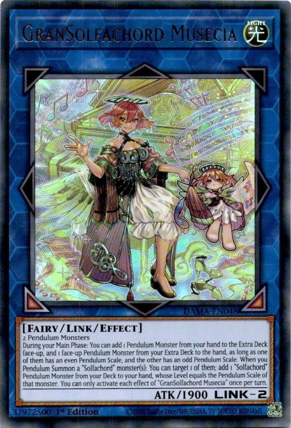 Yugioh GranSolfachord Musecia DAMA-EN048 Ultra Rare 1st Edition VLP/NM