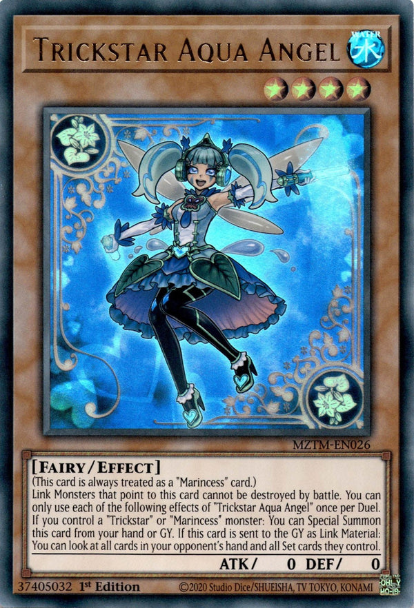 Yugioh Trickstar Aqua Angel MZTM-EN026 Super Rare 1st Edition NM