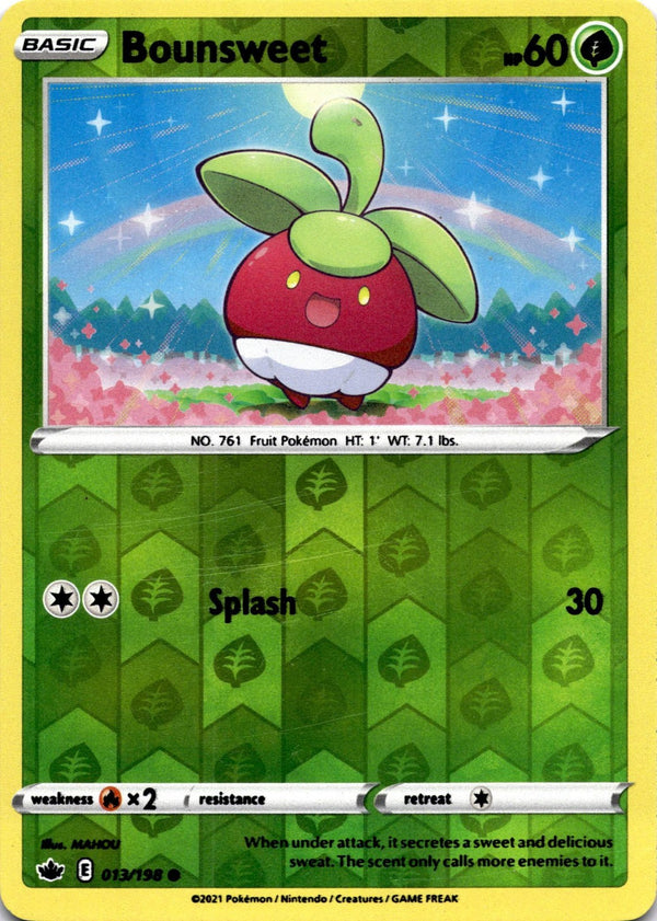 Pokemon Bounsweet 013/198 Chilling Reign Reverse Holo LP