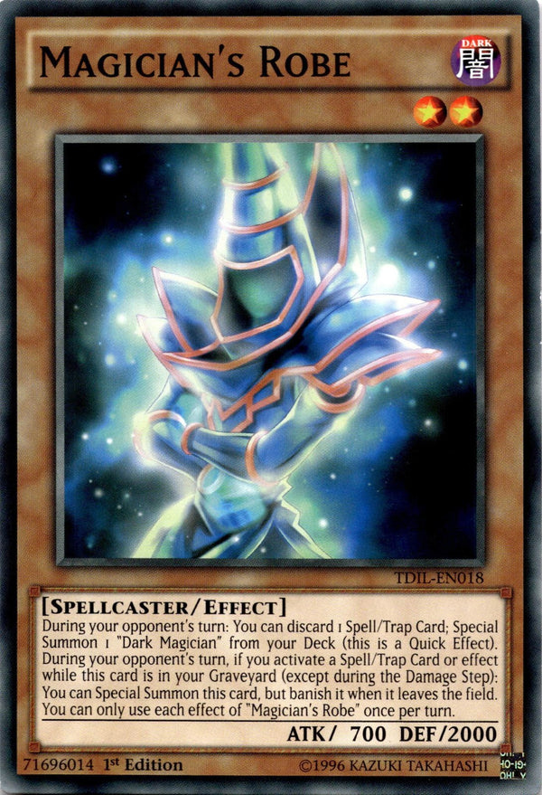 Yugioh Magician's Robe TDIL-EN018 Common 1st Edition LP
