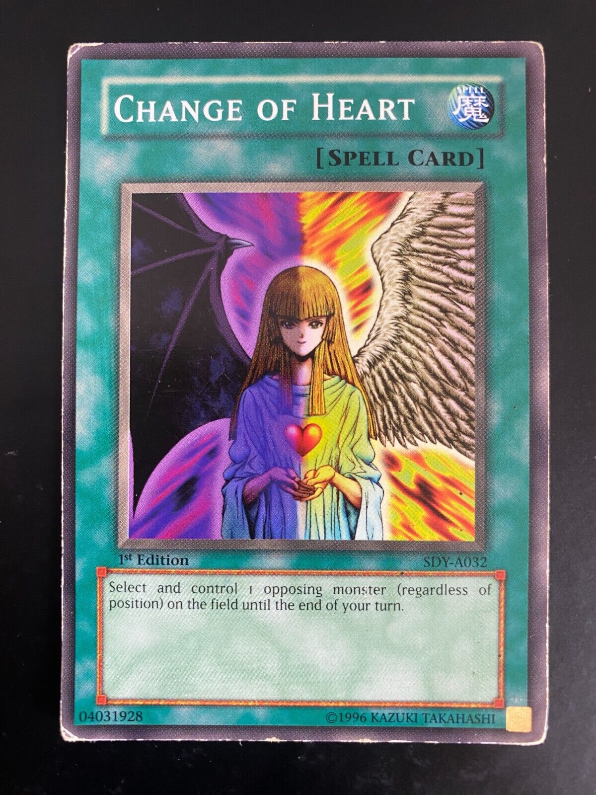 Yugioh Change of Heart SDY-A032 Common 1st Edition Heavily Played