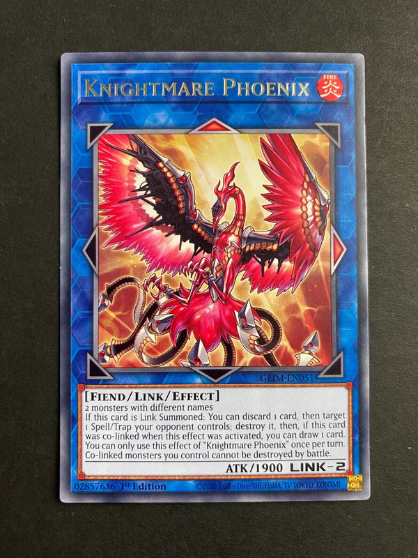 Yugioh Knightmare Phoenix GEIM-EN051 Rare 1st Edition NM