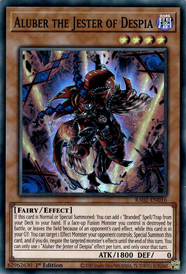 Yugioh Aluber the Jester of Despia RA02-EN016 Super Rare 1st Edition NM