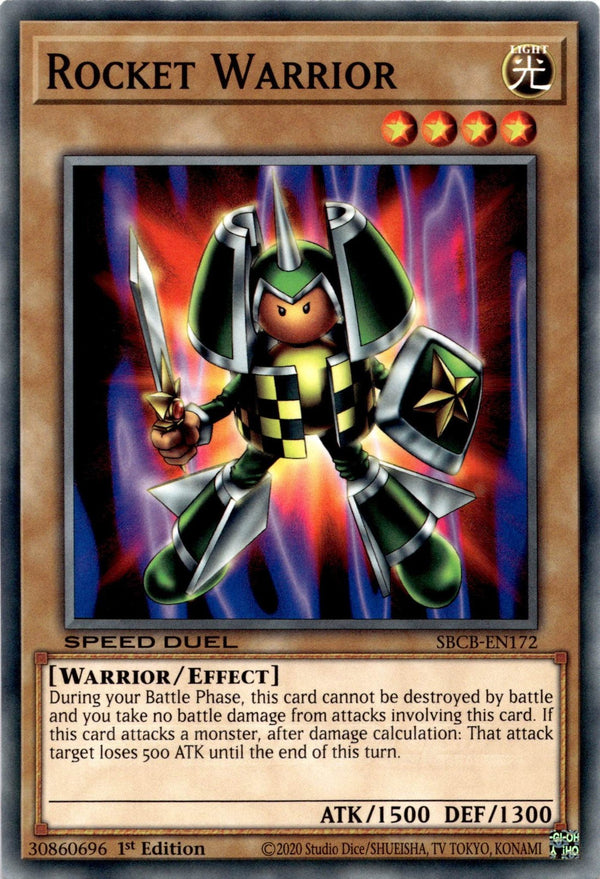 Yugioh Rocket Warrior SBCB-EN172 Speed Duel Common 1st Edition NM