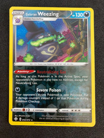 Pokemon Galarian Weezing 042/072 Shining Fates Reverse Holo NM-MINT