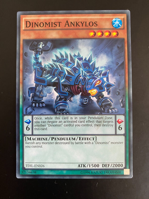 Yugioh Dinomist Ankylos TDIL-EN026 Common 1st Edition LP-NM