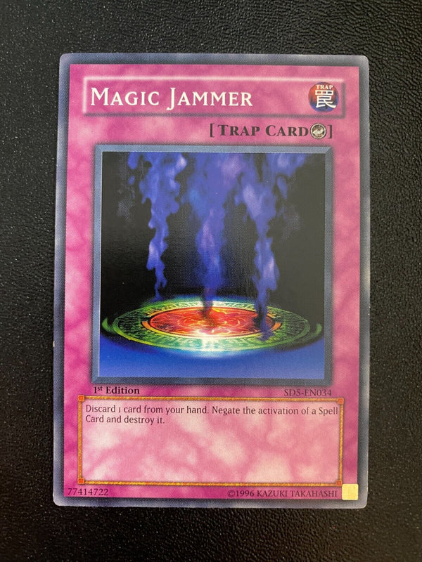 Yugioh Magic Jammer SD5-EN034 Common 1st Edition LP