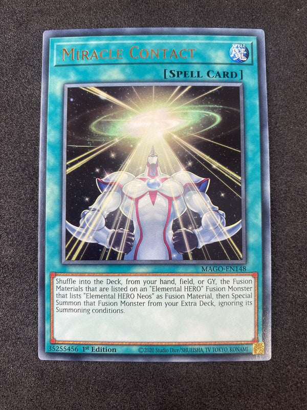 Yugioh Miracle Contract MAGO-EN148 Gold Rare 1st Edition NM