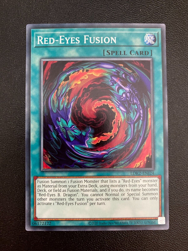 Yugioh Red-Eyes Fusion LDK2-ENJ24 Common Unlimited Edition NM