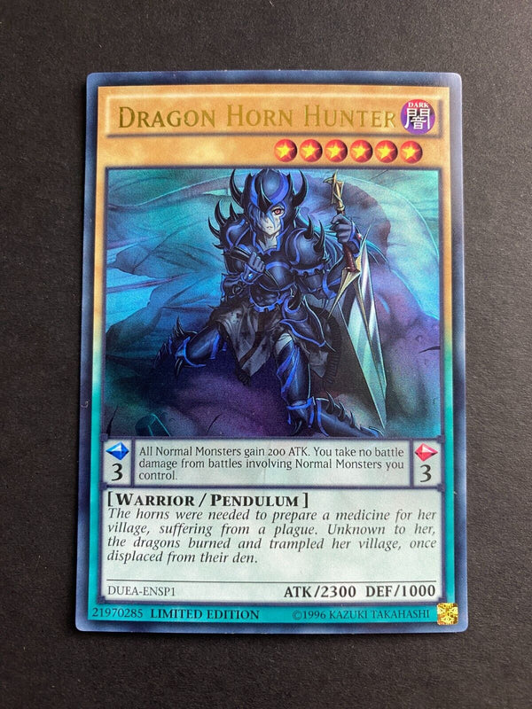 Yugioh Dragon Horn Hunter DUEA-ENSP1 Ultra Rare Limited Edition NM