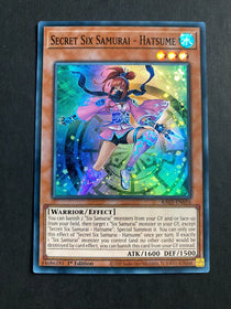 Yugioh Secret Six Samurai - Hatsume RA03-EN016 Super Rare 1st Edition NM