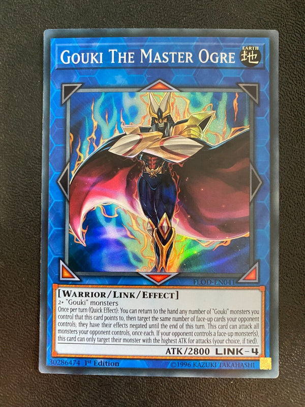 Yugioh Gouki The Master Ogre FLOD-EN041 Super Rare 1st Edition VLP