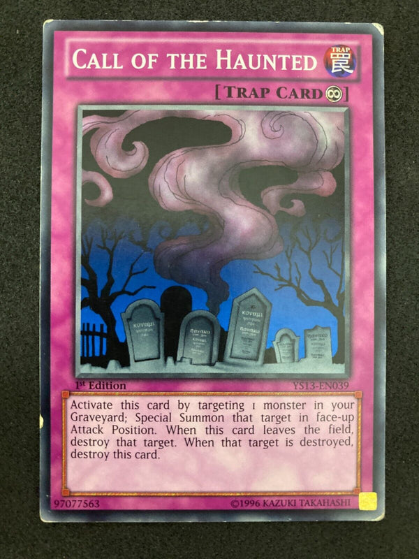 Yugioh Call Of The Haunted YS13-EN039 1st Edition MP