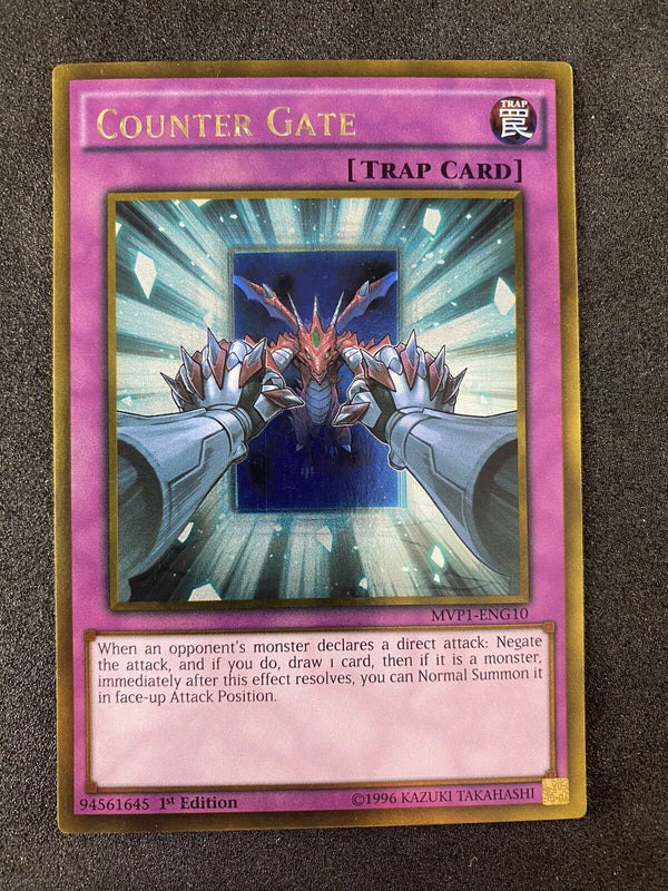 Yugioh Counter Gate MVP1-ENG10 Gold Rare 1st Edition NM