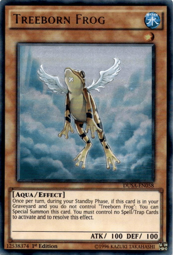 Yugioh Treeborn Frog DUSA-EN058 Ultra Rare 1st Edition LP