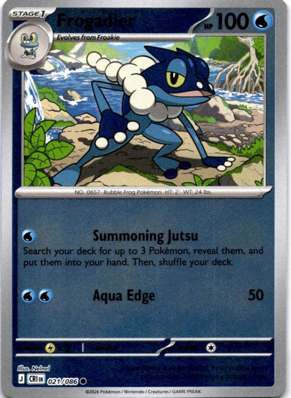 Pokemon Frogadier 021/086 Chaos Rising Reverse Holo NM