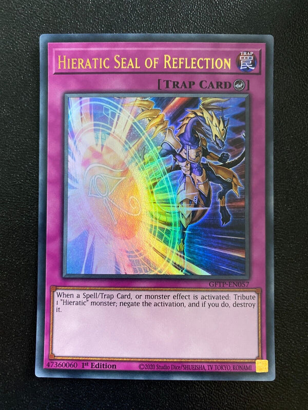 Yugioh Hieratic Seal of Reflection GFTP-EN057 Ultra Rare 1st Edition LP