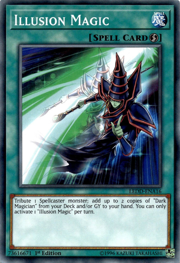 Yugioh Illusion Magic LEDD-ENA16 Common 1st Edition NM