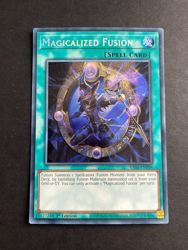 Yugioh Magicalized Fusion RA01-EN058 Secret Rare 1st Edition LP