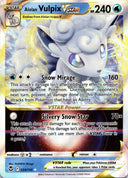 Pokemon Alolan Vulpix Vstar 034/195 Silver Tempest Full Art Holo NM