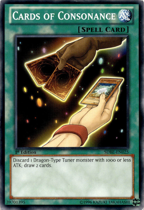 Yugioh Cards of Consonance SDBE-EN025 Common 1st Edition MP