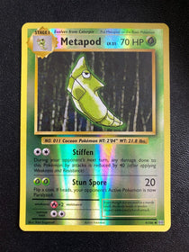 Pokemon Metapod 4/108 XY Evolutions Reverse Holo MP/LP