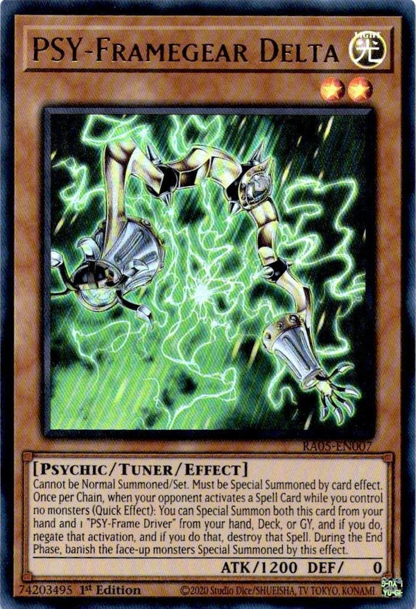 Yugioh PSY-Framegear Delta RA05-EN007 NA Print Ultra Rare 1st Edition NM
