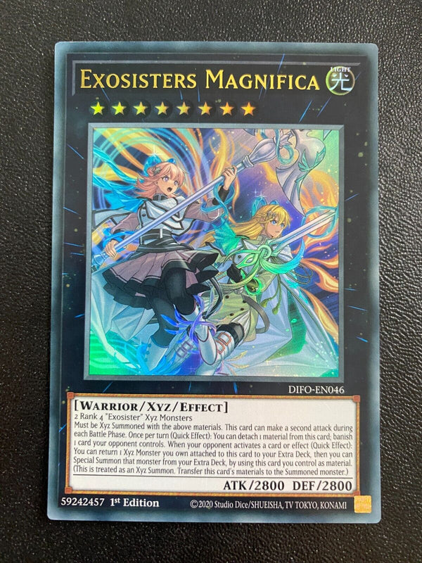 Yugioh Exosisters Magnifica DIFO-EN046 Ultra Rare 1st Edition NM/MINT