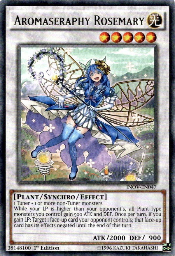 Yugioh Aromaseraphy Rosemary INOV-EN047 Rare 1st Edition LP/NM
