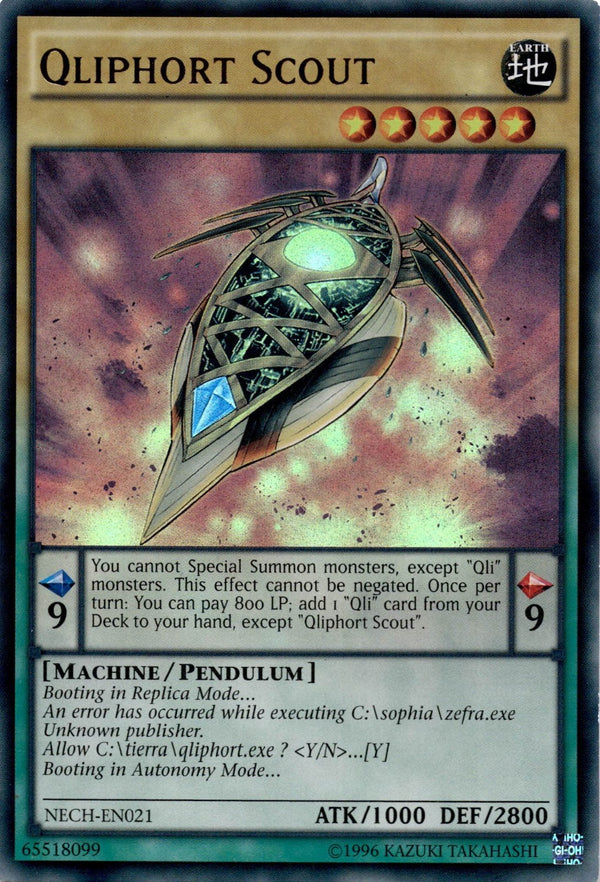 Yugioh Qliphort Scout NECH-EN021 Ultra Rare 1st Edition LP