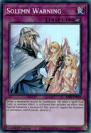 Yugioh Solemn Warning RA02-EN078 Super Rare 1st Edition NM