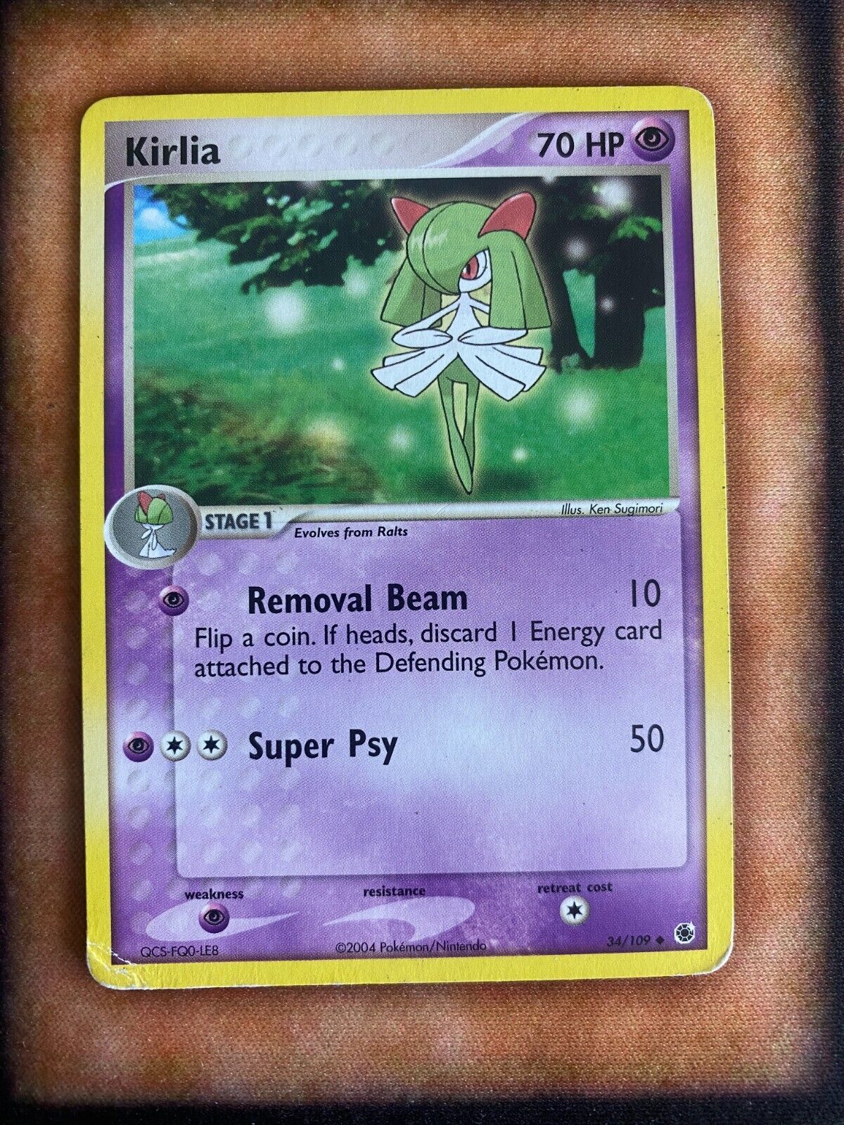 Pokemon Kirlia 34/109 EX Ruby Saphire Non Holo MP