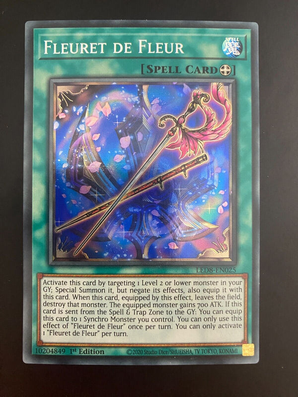 Yugioh Fleuret de Fleur LED8-EN025 1st Edition Super Rare NM/MINT