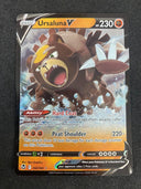 Pokemon Ursaluna V 102/195 Silver Tempest Full Art Holo MINT