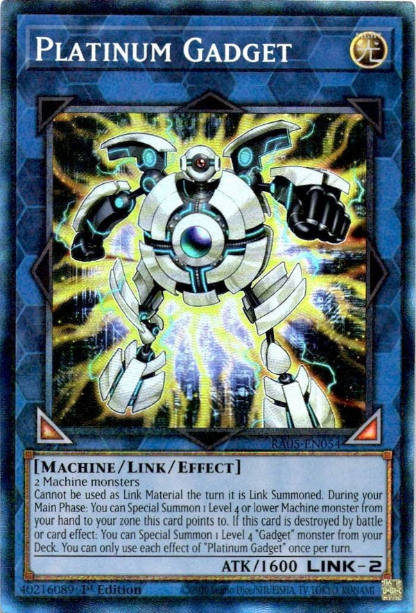Yugioh Platinum Gadget RA05-EN054 NA Print Collector’s Rare 1st Edition NM