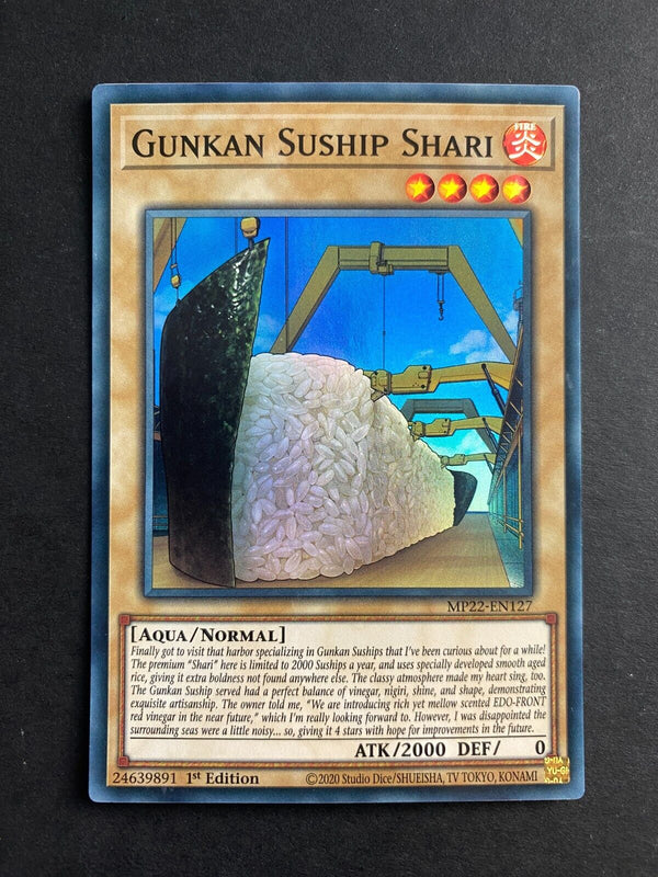 Yugioh Gunkan Suship Shari MP22-EN127 Super Rare 1st Edition LP