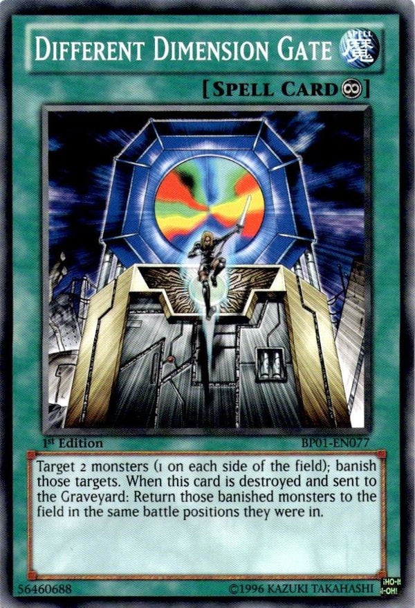 Yugioh Different Dimension Gate BP01-EN077 Common 1st Edition NM