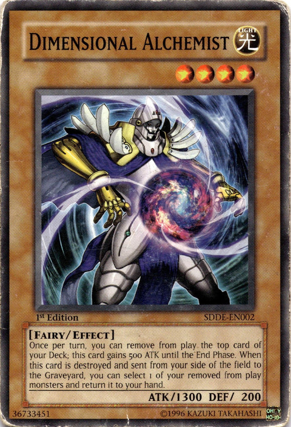 Yugioh Dimensional Alchemist SDDE-EN002 Common 1st Edition DAMAGED