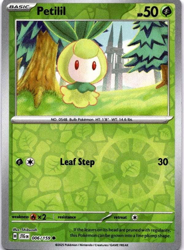 Pokemon Petilil 006/159 Journey Together Reverse Holo NM