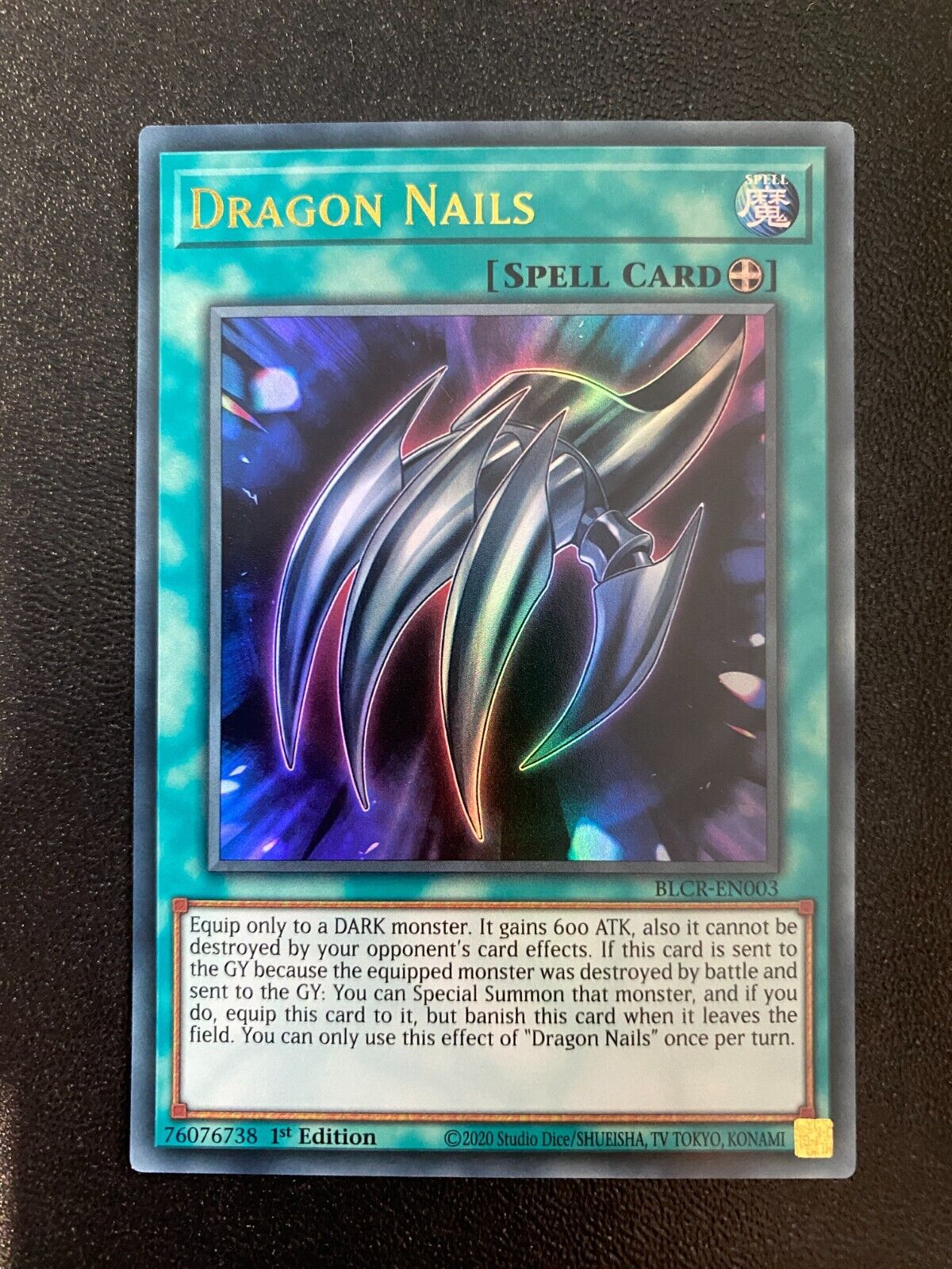 Yugioh Dragon Nails BLCR-EN003 Ultra Rare 1st Edition NM