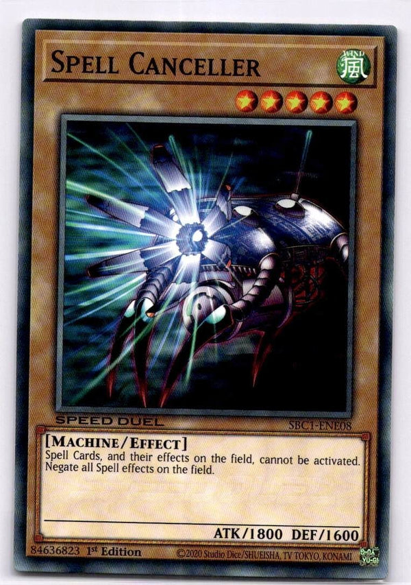 Yugioh Spell Canceller SBC1-ENE08 Common 1st Edition NM
