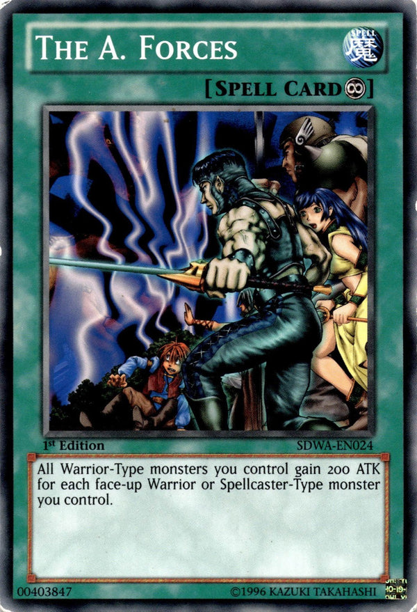 Yugioh The A. Forces SDWA-EN024 Common 1st Edition HP