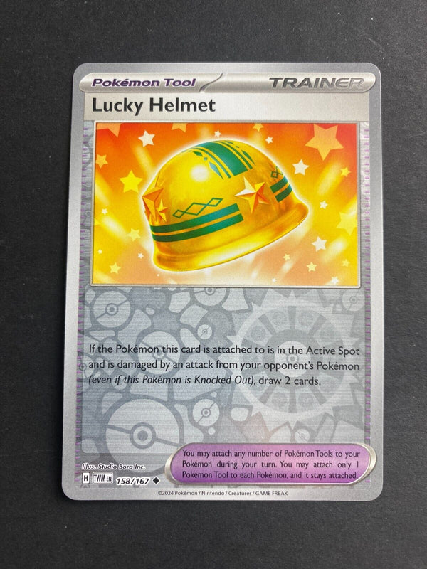 Pokemon Lucky Helmet 158/167 Twilight Masquerade Reverse Holo NM