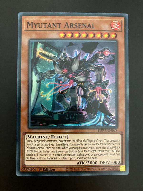 Yugioh Myutant Arsenal PHRA-EN089 1st Edition Super Rare NM/MINT