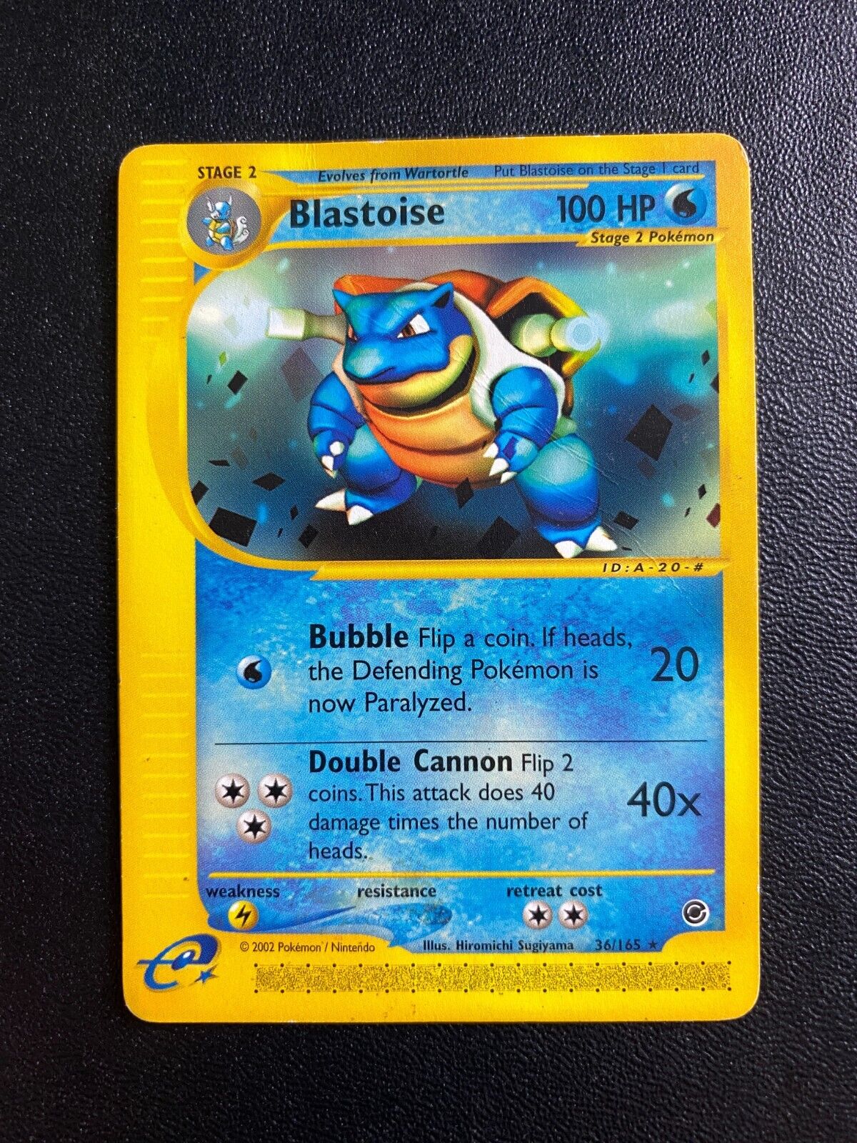 Pokemon Blastoise 36/165 Expedition Rare Non Holo HP