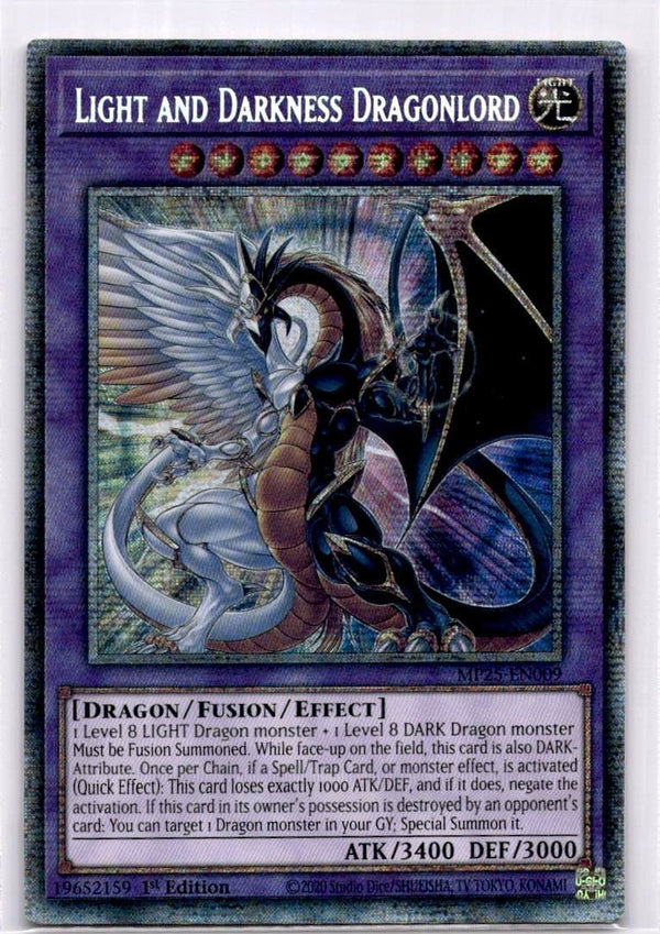 Yugioh Light and Darkness Dragonlord MP25-EN009 starlight rare 1st Edition NM