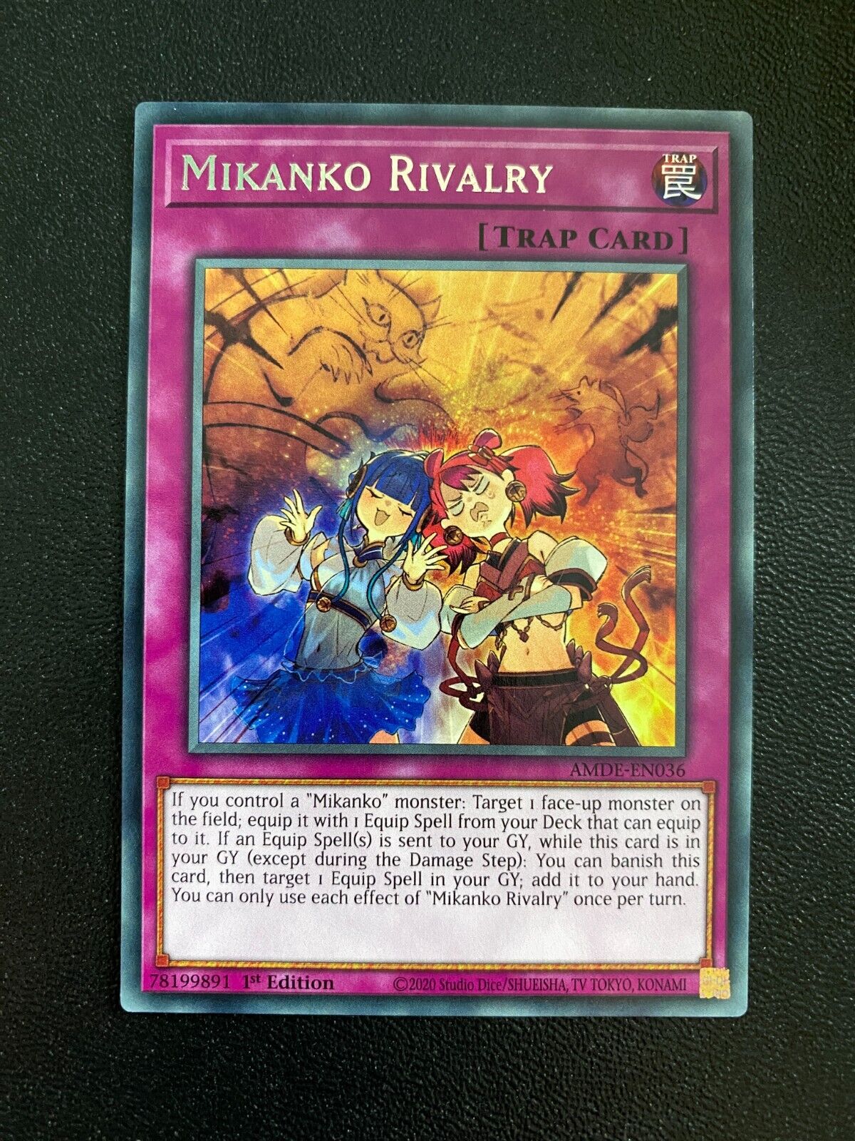 Yugioh Mikanko Rivalry AMDE-EN036 Rare 1st Edition NM