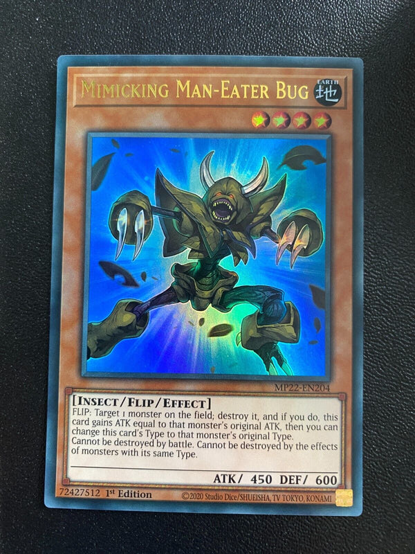 Yugioh Mimicking Man-Eater Bug MP22-EN204 Ultra Rare 1st Edition LP