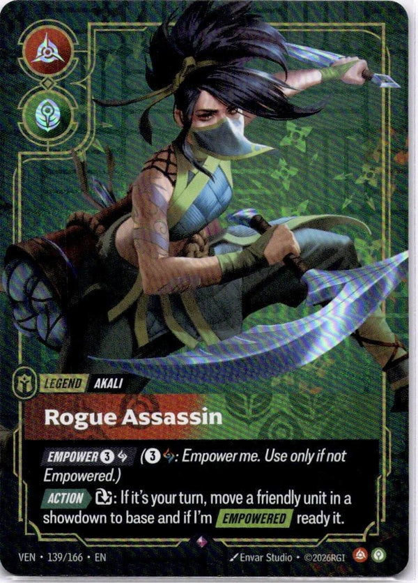 Riftbound Akali - Rogue Assassin 139/166 Vendetta Rare NM